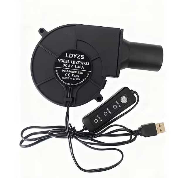 5V Blower Fan with 3 Speed Setting with USB