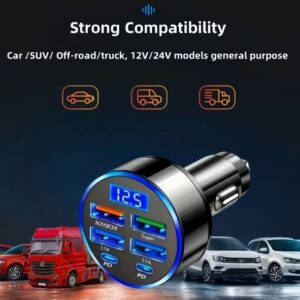 6-in1 Fast Charger with Type C + Super Charger Port