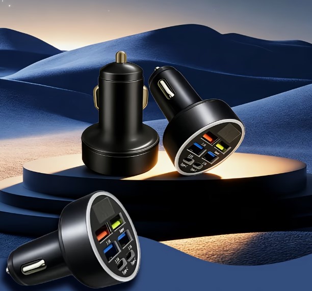 6-in1 Fast Charger with Type C + Super Charger Port