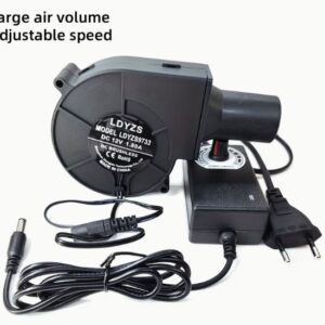 12V to 100V-240V, High Airflow Turbine with Adjustable Speed