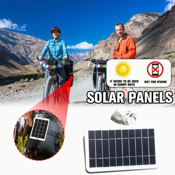 Portable Solar Panel USB Charger