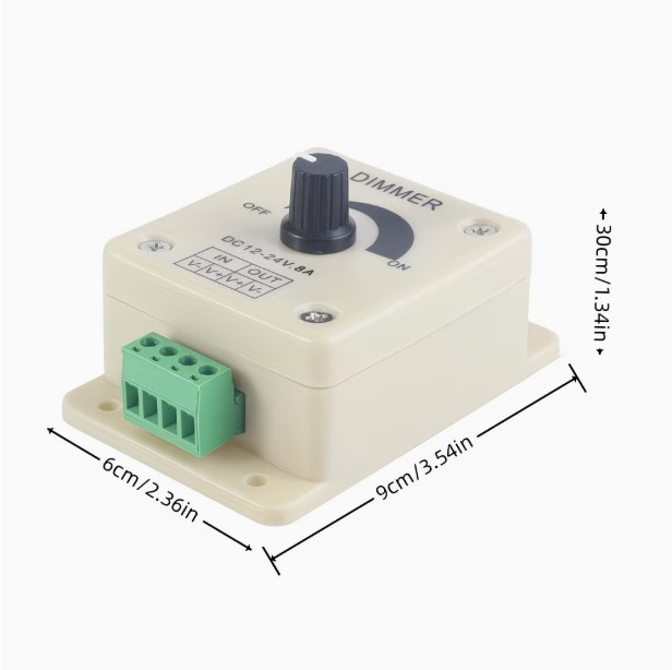 12V 8A Adjustable Speed Controller