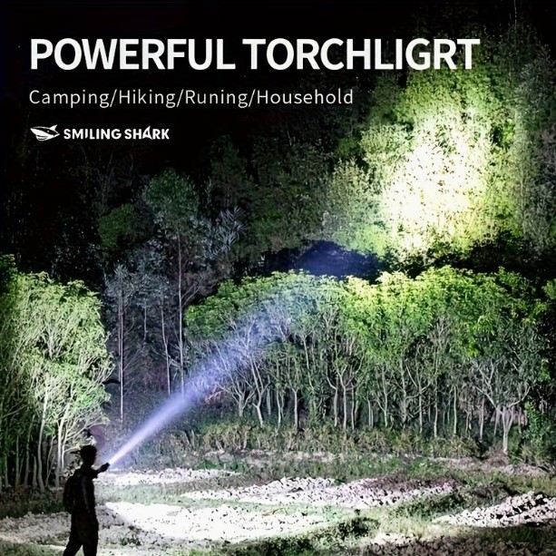 Smiling Shark LED Flashlights Featuring High Lumens