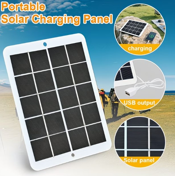 Compact Solar Charger Featuring USB Output