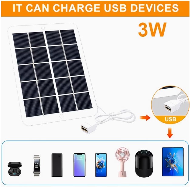 Compact Solar Charger Featuring USB Output
