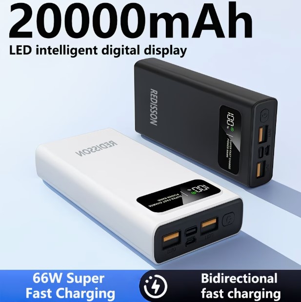 20000mAh Portable Charger Power Bank