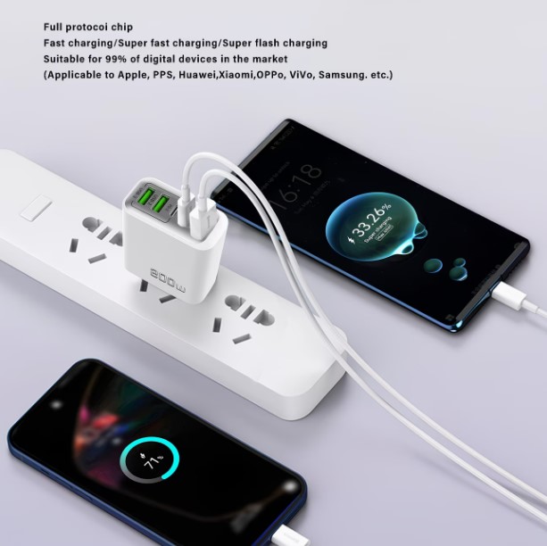 3A+ 2C 5-Port Wall Quick Charger Brick