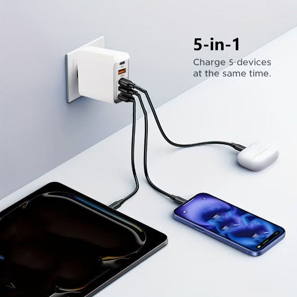 3A+ 2C 5-Port Wall Quick Charger Brick