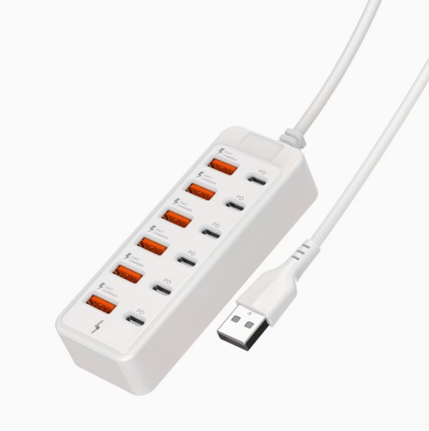 12-Port USB Fast Charging Station