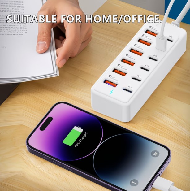 12-Port USB Fast Charging Station