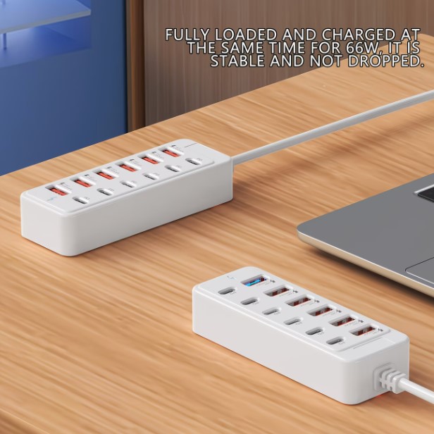 12-Port USB Fast Charging Station