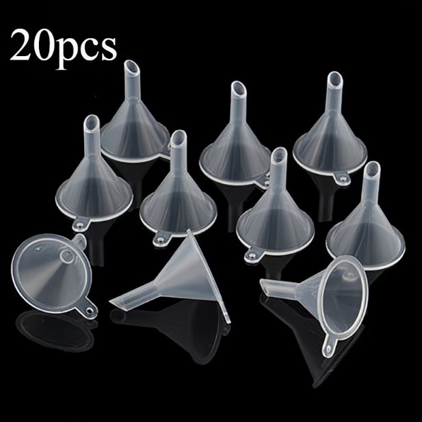 20pcs Mini Plastic Funnels