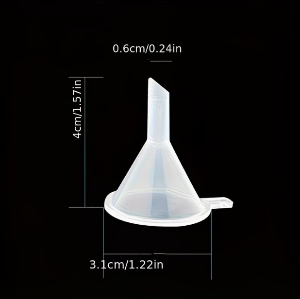 20pcs Mini Plastic Funnels