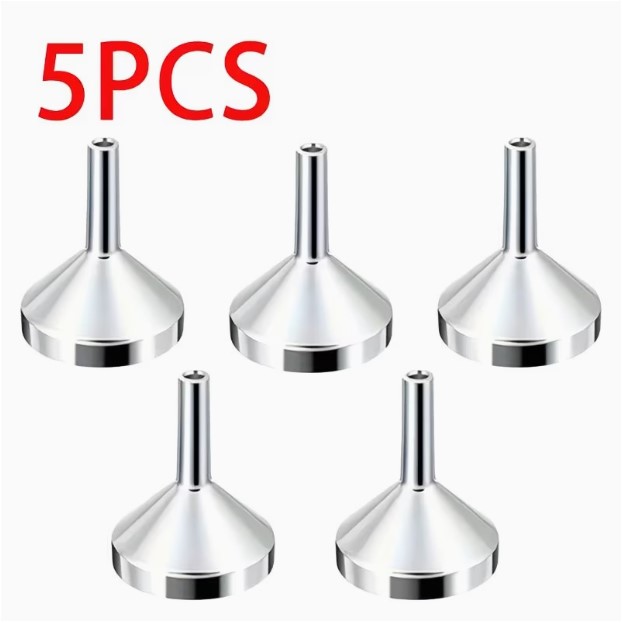 5pcs Strong Classic Design Metal Funnels