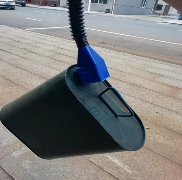 Foldable Telescopic Oil Funnel with Quick Connect Nozzle