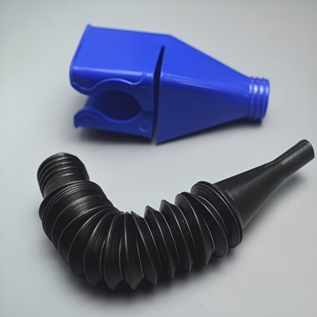 Foldable Telescopic Oil Funnel with Quick Connect Nozzle