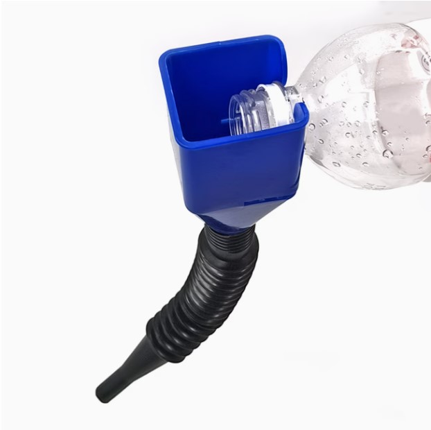 Foldable Telescopic Oil Funnel with Quick Connect Nozzle