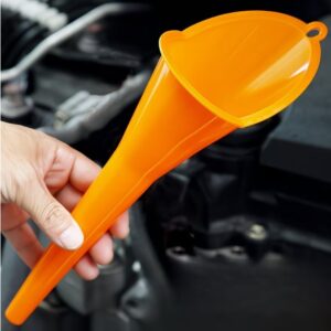 Long Stem Plastic, Oil Funnel with Anti-splash