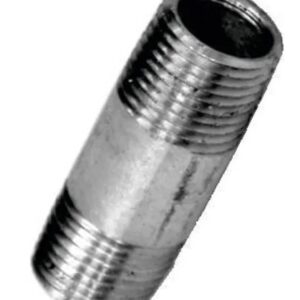 1/4 Galvanised Barrel Nipple Dual Thread