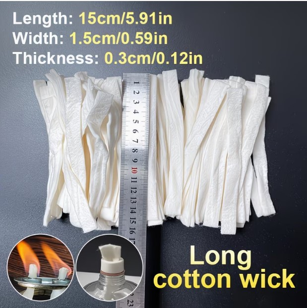 100 long cotton core oil-conducting cotton strips