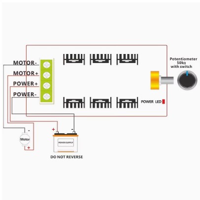 Speed Controller- Switch for 12V/24V/48V