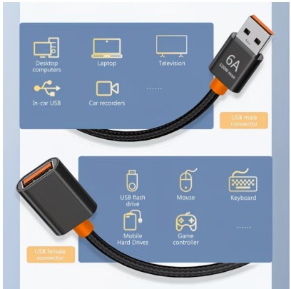 Female to Male USB 3.0 Extension/Extender Cable