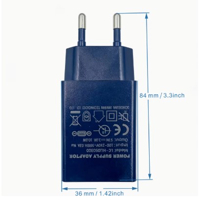 Pack of 2 - 5V 2A USB Charger Wall, Standard Plug