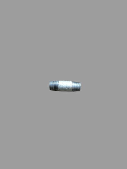 1/4 Galvanised Barrel Nipple Dual Thread